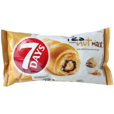 Круасан з шоколадно-арахісовою начинкою Double peanut max 7 Days 80g