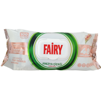 Вологі серветки для прибирання універальні з ароматом квітки фрезії Fairy 100шт