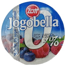 Йогурт без цукру зі смаком лісових яід Jogobella Zott 150g