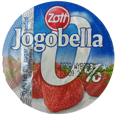 Йогурт без цукру зі смаком полуниці Jogobella Zott 150g