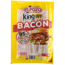 Бекон копчений слайсами Bacon King Upp Elpozo 150g