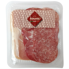 М'ясне асорті сиров'ялене (прошутто,коппа,салямі Мілано) Brunamore Bottega 90g