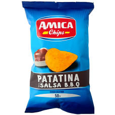 Чіпси картопляні зі смаком барбек'ю без глютену B.B.Q Amica 50g