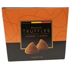 Цукерки трюфель з апельсиновим смаком Orange Belgian Truffles 150g