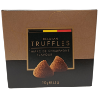 Цукерки трюфель з шампанським смаком Marc De Champagne Belgian Truffles 150g