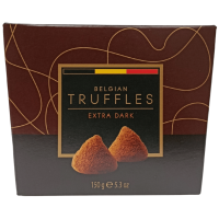 Цукерки трюфель з екстра какао смаком Extra dark Belgian Truffles 150g