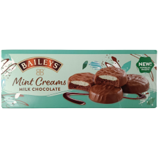Печиво зі смаком м'яти та вершків в молочному шоколаді Baileys 128g