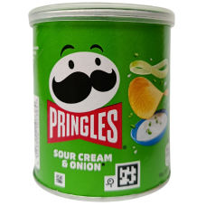 Картопляні чіпси Pringles Sour cream & onion зі смаком сметани та цибулі 40g