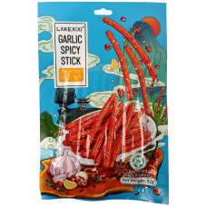 Китайський снек латяо гострий з часником Garlic spicy stick Lakexixi 92g