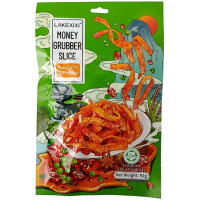 Китайський снек латяо солодко-гострий Money grubber slice Lakexixi 92g