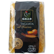 Макарони з твердих сортів пшениці на яєчних жовтках Tagliata al huevo Gallo 450g