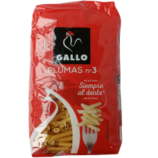 Макарони з твердих сортів пшениці Plumas №3 Gallo 450g