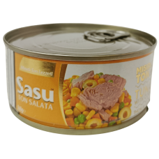 Тунець в соняшниковій олії з кукурудзою Sasu Ton Salata 160g