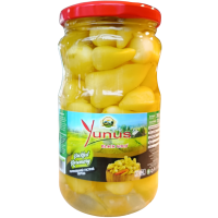 Маринований перець жовтий гострий Pickled Rosemary Yunus 360g