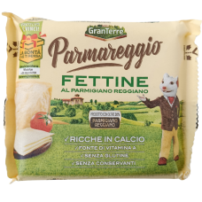 Плавлений сир слайсами без глютену Parmareggio Fettine Gran Terre 150g