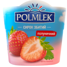 Сирок вершковий полуничний Polmlek 135g