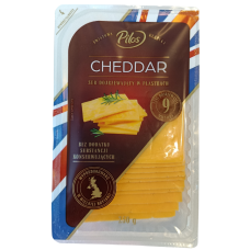 Сир слайсами Чеддар витриманий 9міс Cheddar Pilos 250g