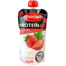 Протеїновий фруктовий мус зі смаком полуниці, яблука, банана Protein On Fortuna 180g