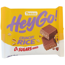 Молочний шоколад з рисовими кульками без цукру HeyGo Torras 60g