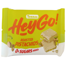 Білий шоколад з фісташками та сіллю без цукру HeyGo Torras 60g