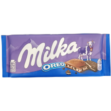 Шоколад молочний з подрібненим печивом Oreo Milka 100g