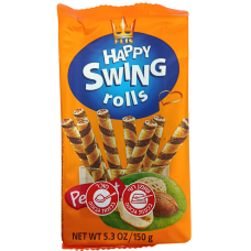 Трубочки вафельні з какао начинкою Happy Swing Rolls Flis 150g