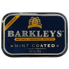 Льодяники з лакрицею та м'ятою Mint Coated Barkleys 18g