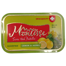 Льодяники без цукру зі смаком лимона та трав Montisse 50g