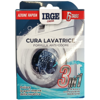 Таблетки для чищення пральної машини Cura Lavatrice Irge 6tabs 90g