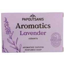 Мило тверде парфумоване Lavender Aromatics Papoutsanis 100g