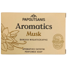 Мило тверде парфумоване Musk Aromatics Papoutsanis 100g