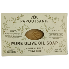 Мило тверде оливкове натуральне Pure olive oil soap Papoutsanis 100g