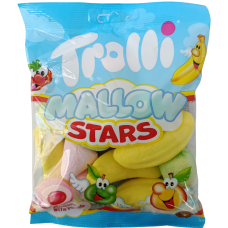 Маршмелоу з рідким центром з асорті смаків Trolli Stars Mallow 150г