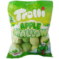 Маршмелоу з рідким центром з яблучним смаком Trolli Apple Mallow 150г