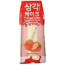 Бісквітне тістечко зі смаком полуниці Strawberry Flavor Triangle Cake Firmly 100g
