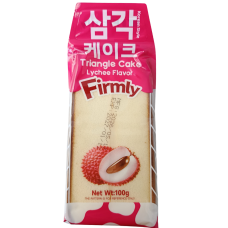 Бісквітне тістечко зі смаком лічі Lychee Flavor Triangle Cake Firmly 100g