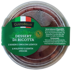 Десерт з рікоттою та лісовими ягодами GustoBello 95g