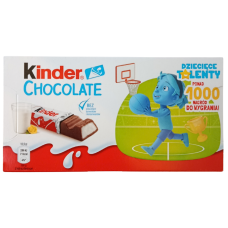 Батончики Kinder Chocolate 8 шт 100g