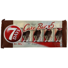 Бісквіт з шоколадною начинкою в шоколаді Cake Bar 7 Days 5x32g