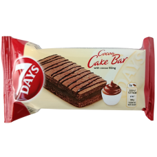 Бісквіт шоколадний з шоколадною начинкою в шоколаді Cake Bar 7 Days 30g
