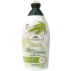 Гель для душу з молочком коноплі Latte canapa L'angelica 500ml