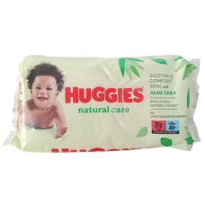 Дитячі вологі серветки Huggies Naral Care 56шт