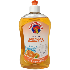 Засіб для миття посуду з запахом апельсину Piatti concentrato Profumo di Arancia Chante clair 500ml