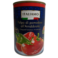 Соус помідоровий з базиліком Polpa di pomodoro all Arrabbiata Italiamo 400g