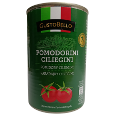 Томати цілі з шкіркою Pomodorini Ciliegini Gusto Bello 400g