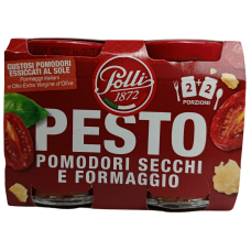 Соус Песто з сушеними томатами  Pesto pomodori secchi e formaggio Polli 2*90g