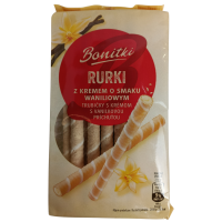 Трубочки вафельні з ванільним кремом Rurki Bonitki 280g