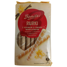 Трубочки вафельні з ванільним кремом Rurki Bonitki 280g