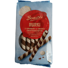 Трубочки вафельні з сметанковим кремом Rurki Bonitki 280g