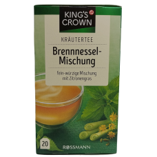 Трав'яний чай з кропиви і лемонграсу Brennnessel-Mischung Rossmann King`s Crown 30g